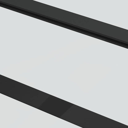 Sliding Door with Hardware Set Black 76x205 cm ESG Glass