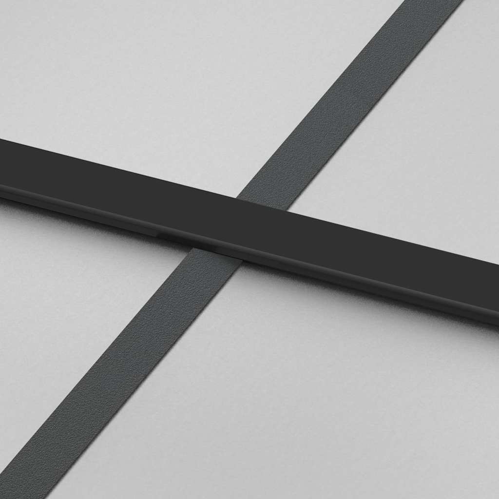 Sliding Door with Hardware Set Black 102.5x205 cm ESG Glass