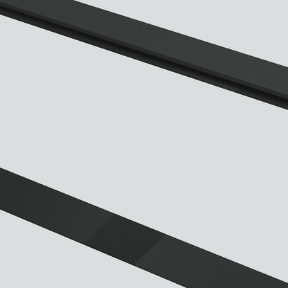 Sliding Door with Hardware Set Black 76x205 cm ESG Glass