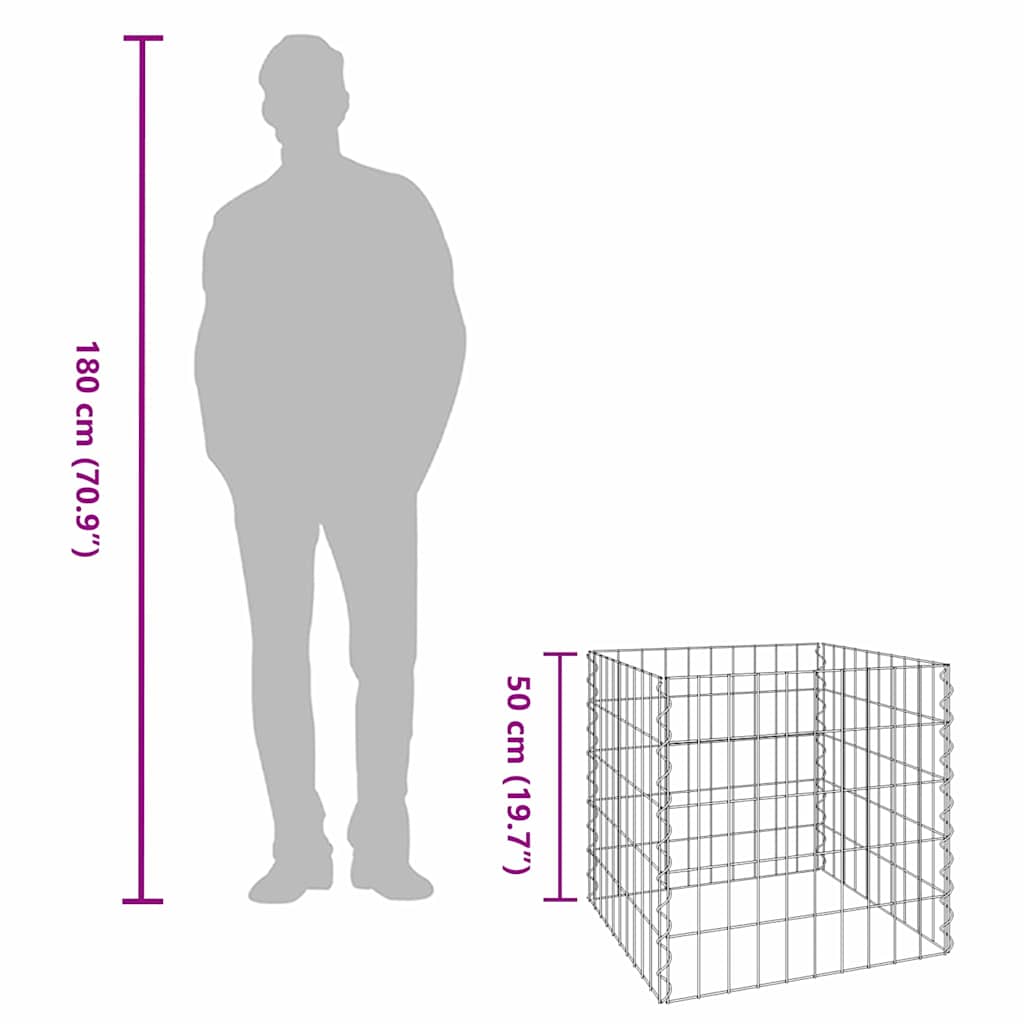 Composter Grey Steel