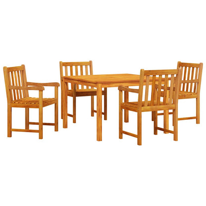 Garden Dining Set 5 pcs Brown Solid Acacia wood