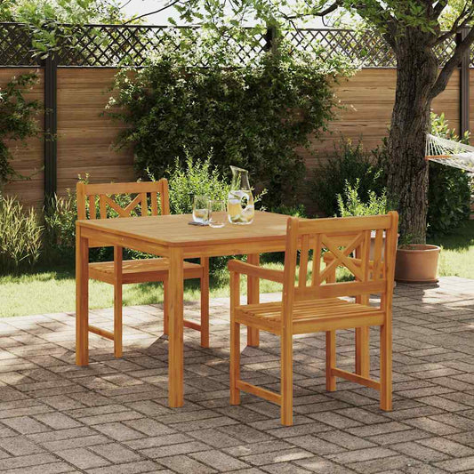 Garden Dining Set 3 pcs Brown Solid Acacia wood