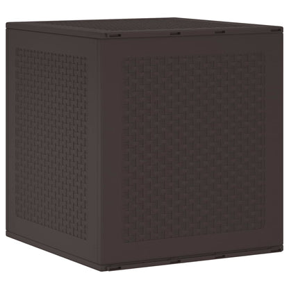 Garden Storage Box Brown 55 x 53 x 57 cm Polypropylene