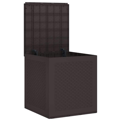 Garden Storage Box Brown 55 x 53 x 57 cm Polypropylene