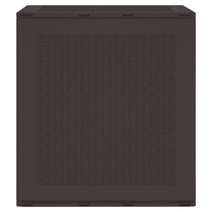 Garden Storage Box Brown 55 x 53 x 57 cm Polypropylene