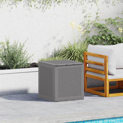 Garden Storage Box Light Grey 55 x 53 x 57 cm Polypropylene