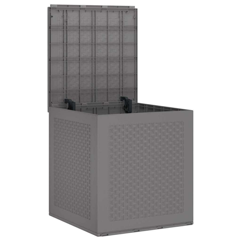 Garden Storage Box Light Grey 55 x 53 x 57 cm Polypropylene