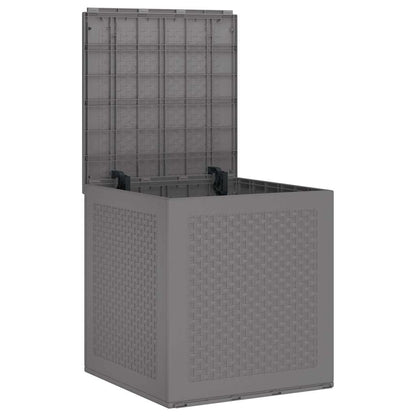 Garden Storage Box Light Grey 55 x 53 x 57 cm Polypropylene