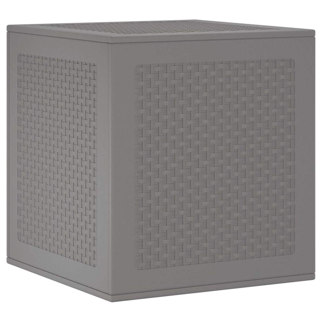 Garden Storage Box Light Grey 55 x 53 x 57 cm Polypropylene