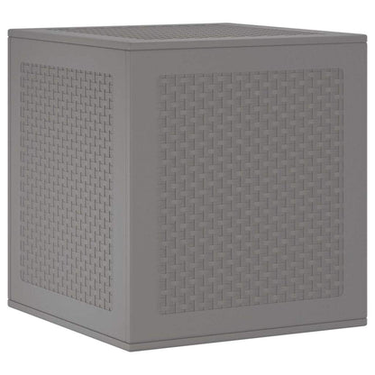 Garden Storage Box Light Grey 55 x 53 x 57 cm Polypropylene