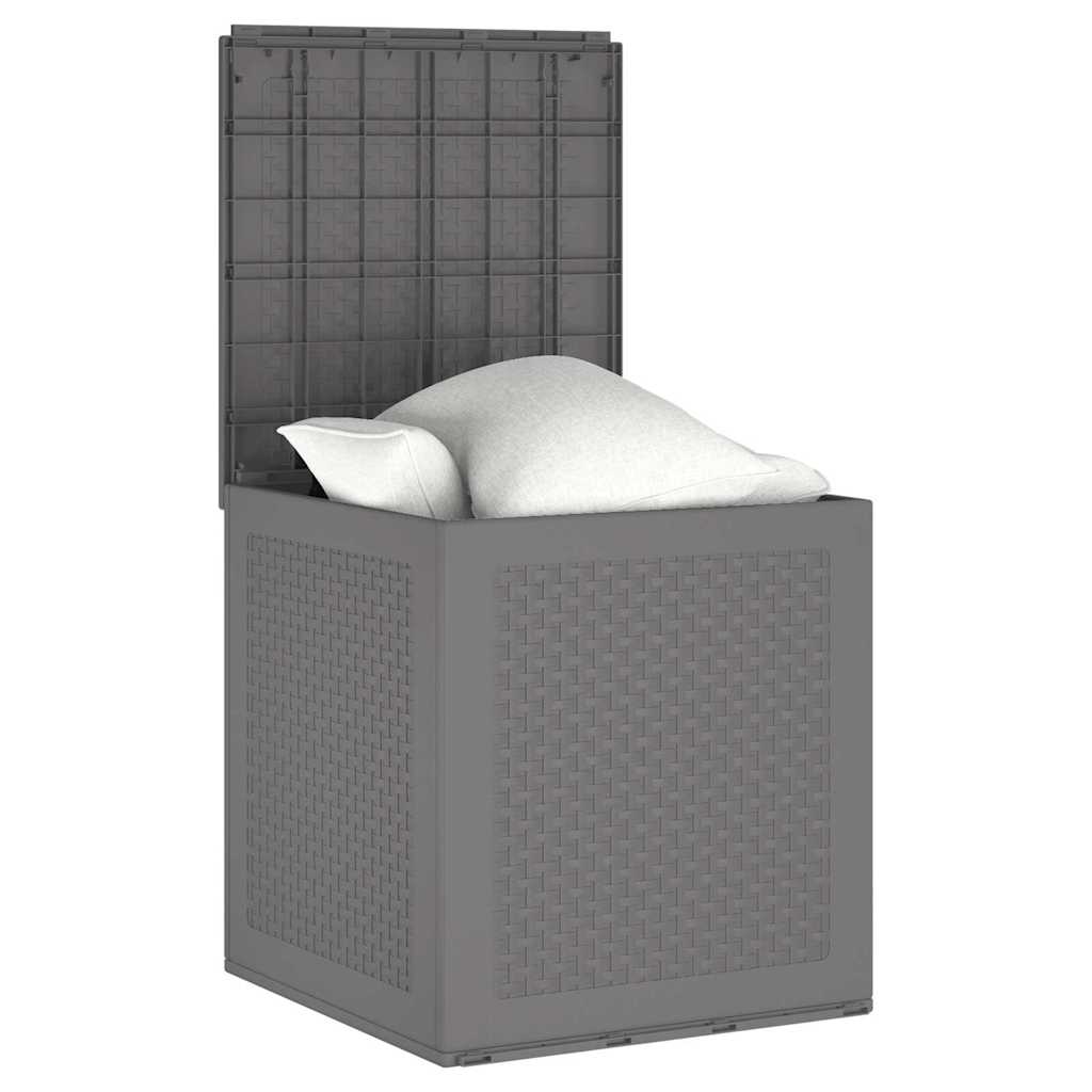 Garden Storage Box Light Grey 55 x 53 x 57 cm Polypropylene