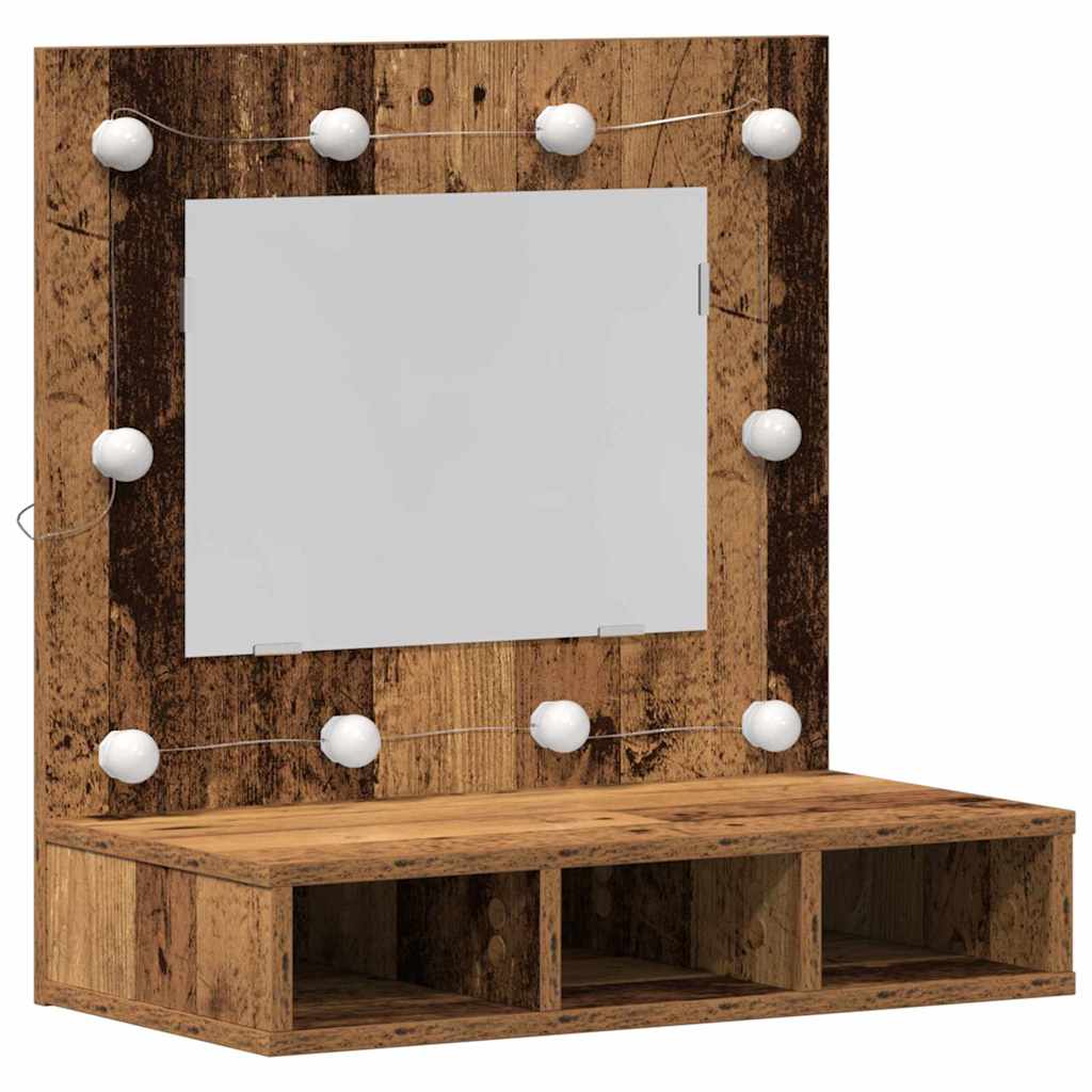 Mirror Cabinet Old wood 62 x 31.5 x 62 cm Engineered Wood