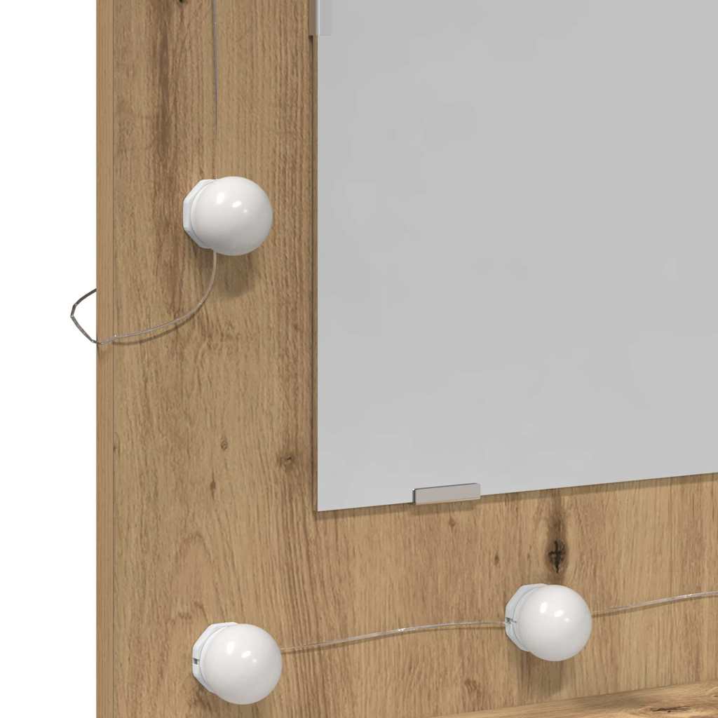 Mirror Cabinet Artisan oak 62 x 31.5 x 62 cm Engineered Wood