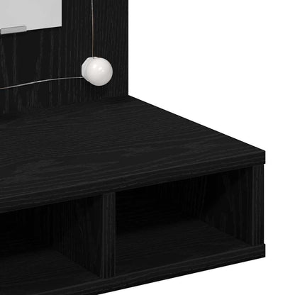 Mirror Cabinet Black oak 62 x 31.5 x 62 cm Engineered Wood