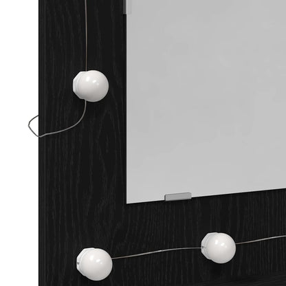 Mirror Cabinet Black oak 62 x 31.5 x 62 cm Engineered Wood