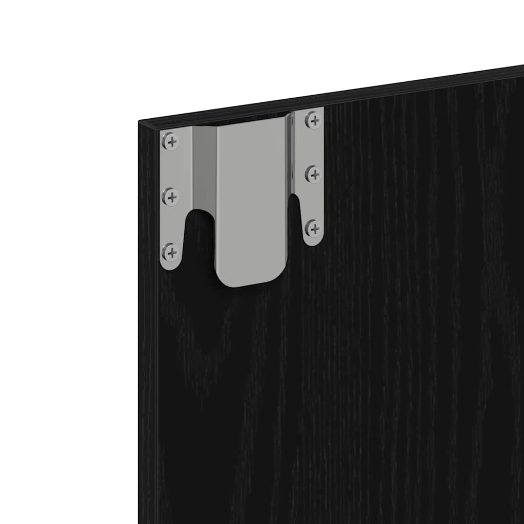 Mirror Cabinet Black oak 62 x 31.5 x 62 cm Engineered Wood