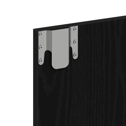 Mirror Cabinet Black oak 62 x 31.5 x 62 cm Engineered Wood