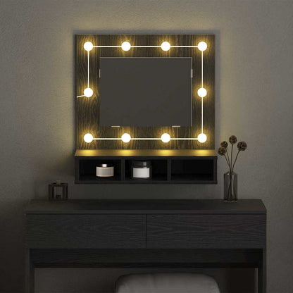 Mirror Cabinet Black oak 62 x 31.5 x 62 cm Engineered Wood