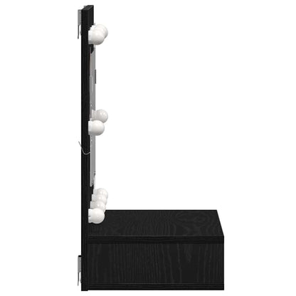 Mirror Cabinet Black oak 62 x 31.5 x 62 cm Engineered Wood