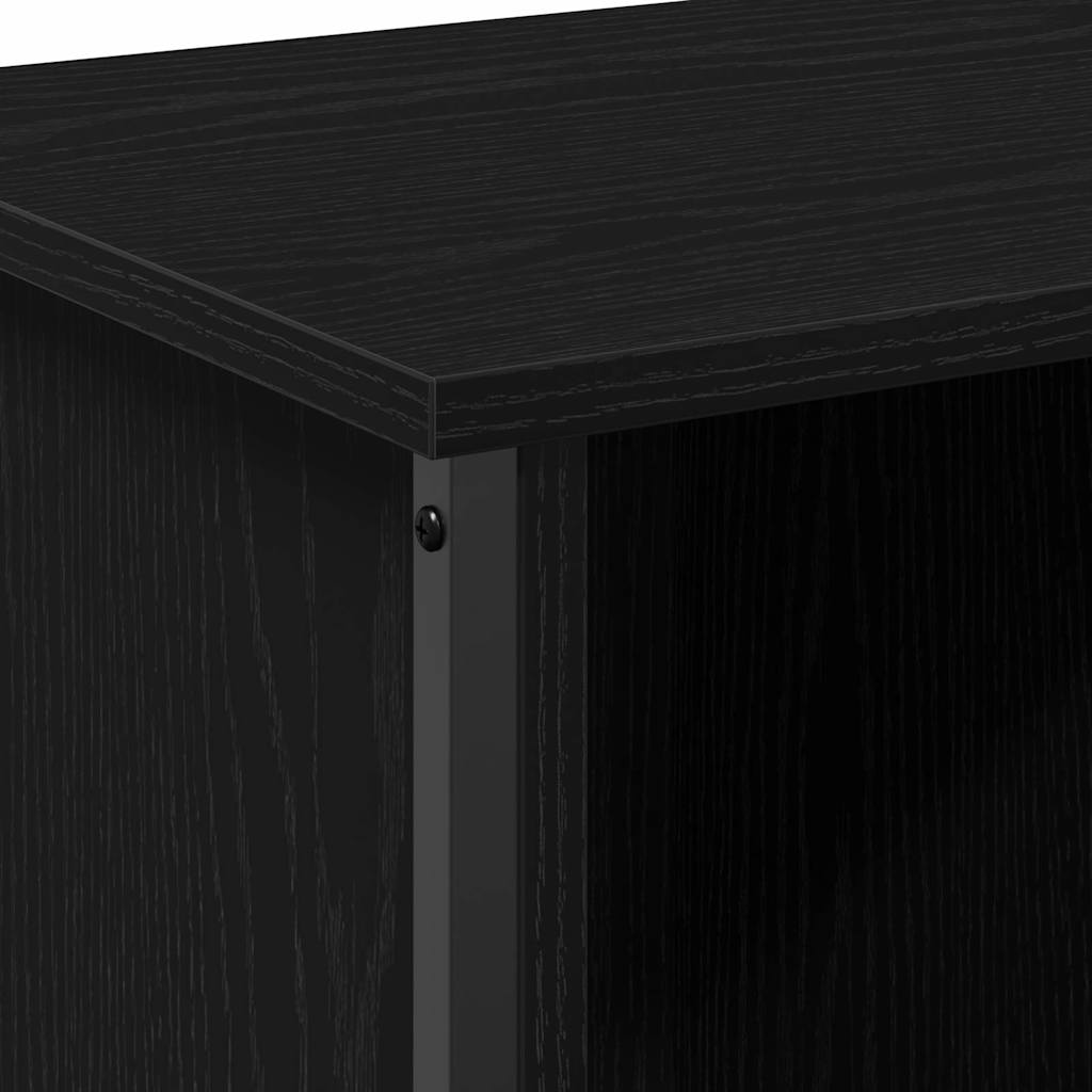 TV Cabinet Black Oak 102 x 35 x 45 cm Engineered Wood