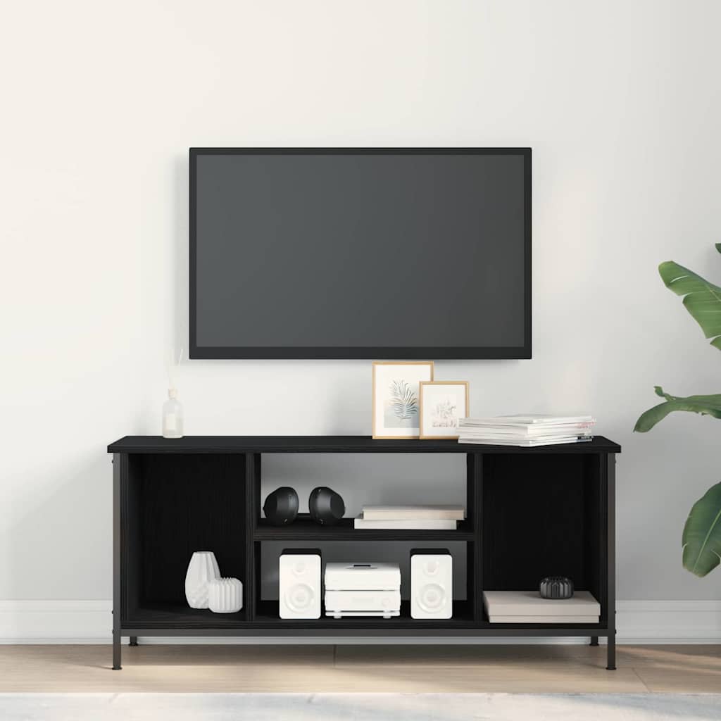 TV Cabinet Black Oak 102 x 35 x 45 cm Engineered Wood