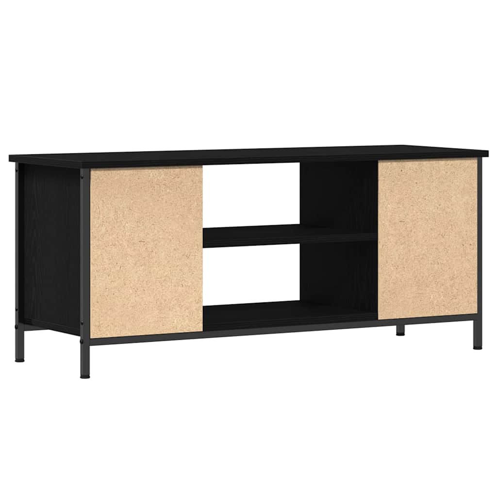 TV Cabinet Black Oak 102 x 35 x 45 cm Engineered Wood