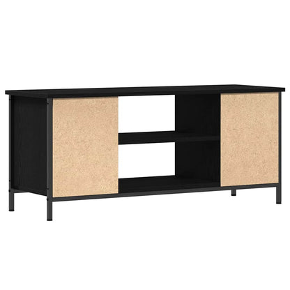 TV Cabinet Black Oak 102 x 35 x 45 cm Engineered Wood