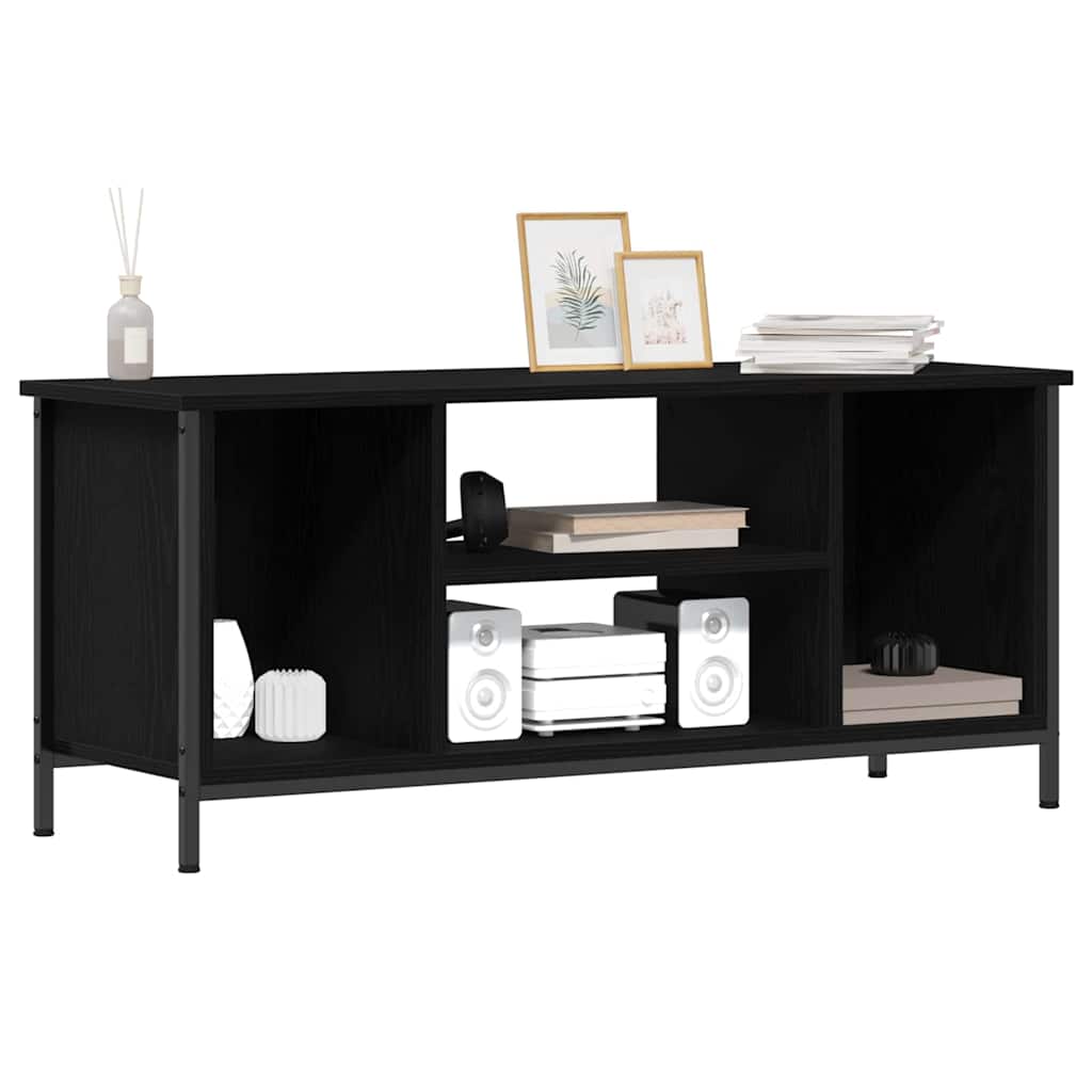 TV Cabinet Black Oak 102 x 35 x 45 cm Engineered Wood