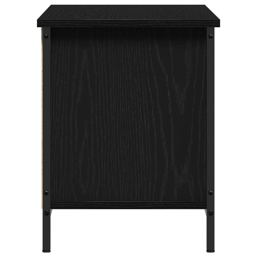 TV Cabinet Black Oak 102 x 35 x 45 cm Engineered Wood