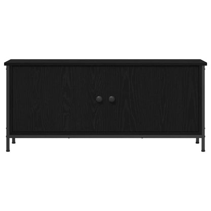 TV Cabinet Black Oak 100 x 35 x 45 cm Engineered Wood