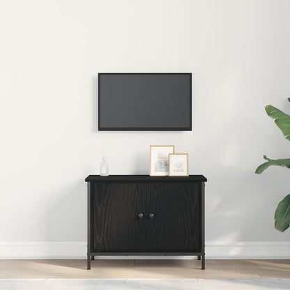 TV Cabinet Black Oak 60 x 35 x 45 cm Engineered Wood