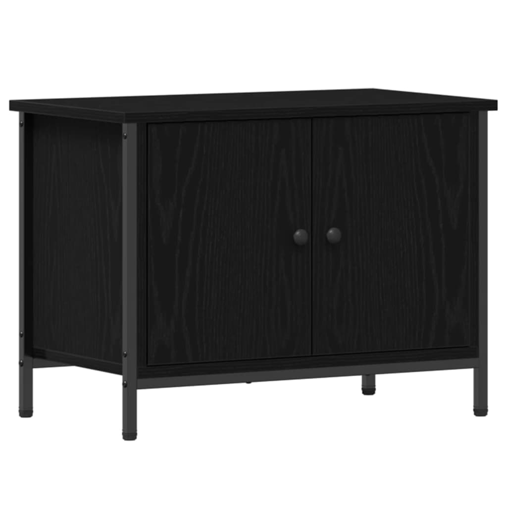 TV Cabinet Black Oak 60 x 35 x 45 cm Engineered Wood