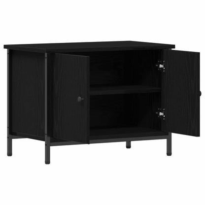TV Cabinet Black Oak 60 x 35 x 45 cm Engineered Wood