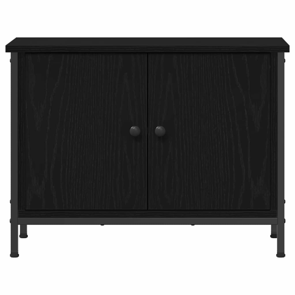 TV Cabinet Black Oak 60 x 35 x 45 cm Engineered Wood