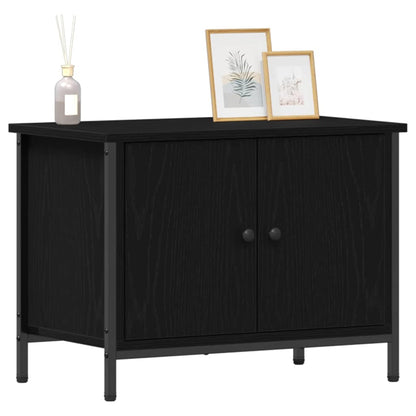 TV Cabinet Black Oak 60 x 35 x 45 cm Engineered Wood
