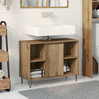 Bathroom Cabinet Artisan Oak 80 x 33 x 60 cm Engineered Wood