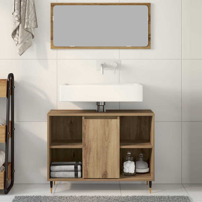 Bathroom Cabinet Artisan Oak 80 x 33 x 60 cm Engineered Wood