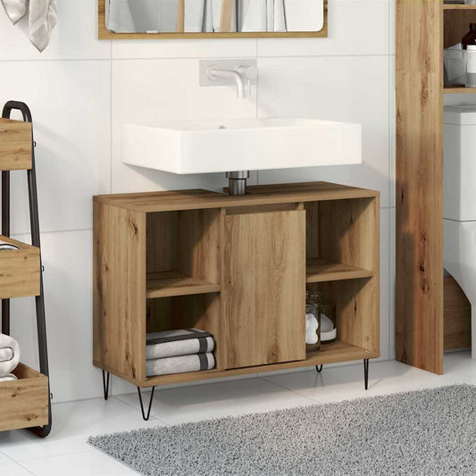 Bathroom Cabinet Artisan Oak 80 x 33 x 60 cm Engineered Wood