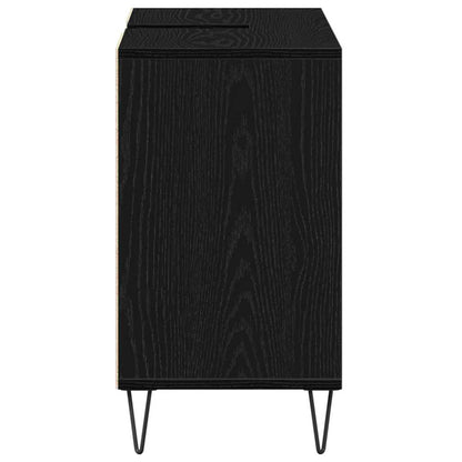 Bathroom Cabinet Black 80 x 33 x 60 cm Engineered Wood