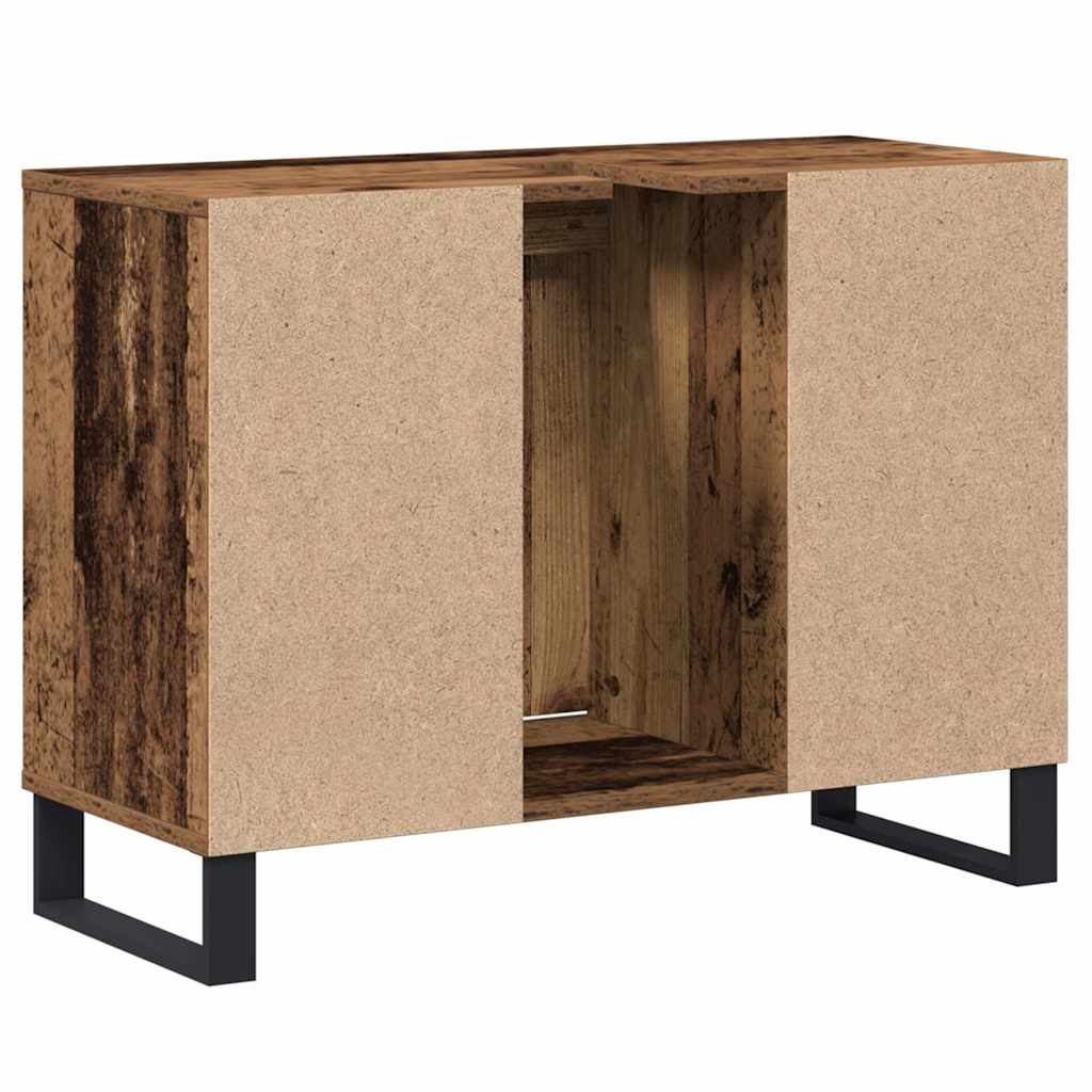 Bathroom Cabinet Old Wood 80 x 33 x 60 cm Engineered Wood