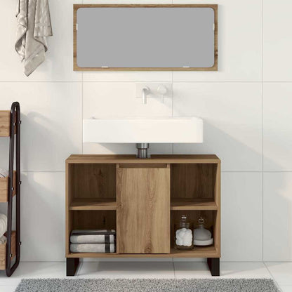 Bathroom Cabinet Artisan Oak 80 x 33 x 60 cm Engineered Wood