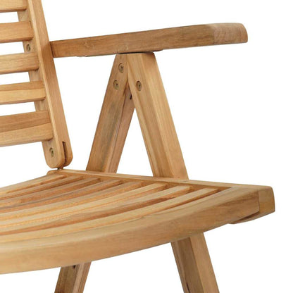 Garden Chair 8 pcs Brown 52 x 64.5 x 108 cm Solid teak wood