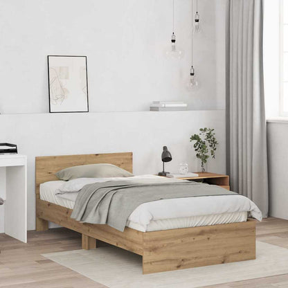 Bed Frame Artisan Oak 100 x 200 cm Engineered wood