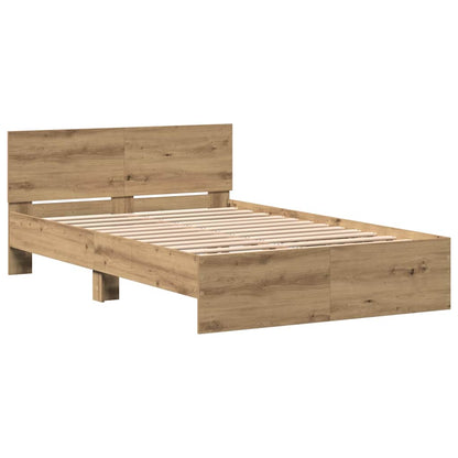 Bed Frame Artisan Oak 120 x 190 cm Engineered wood