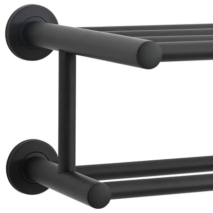 Towel Rack Black 61 x 23 x 17 cm Stainless steel
