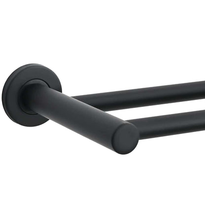 Towel Rack Black 61 x 14.5 x 5 cm Stainless steel