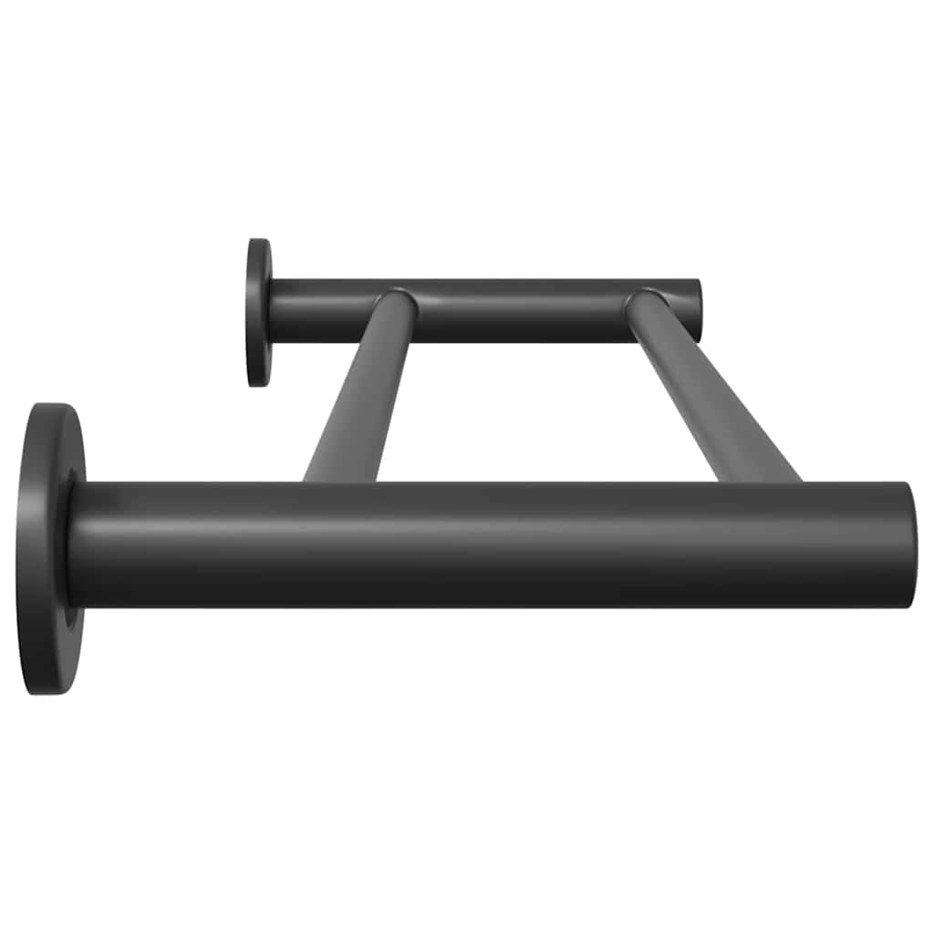 Towel Rack Black 61 x 14.5 x 5 cm Stainless steel