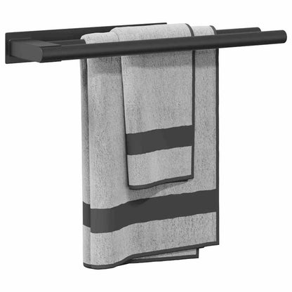 Towel Rack Black 40 x 9 x 4 cm Stainless steel