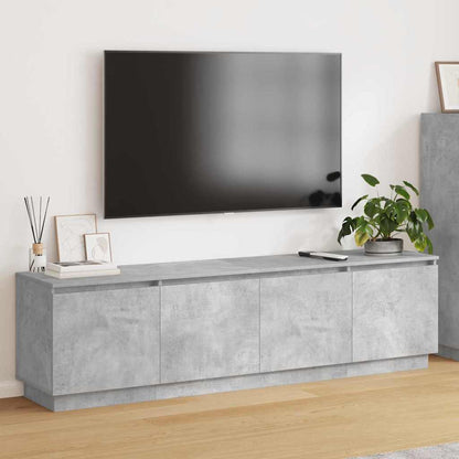 TV cabinet with LED Concrete grey 180 x 38 x 49 cm