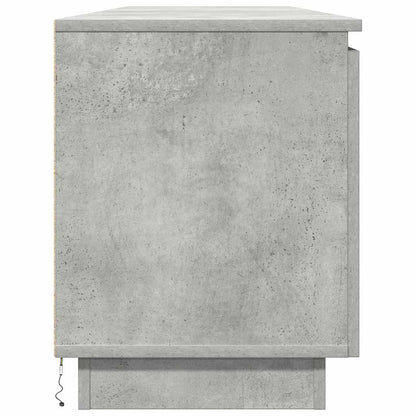 TV cabinet with LED Concrete grey 180 x 38 x 49 cm